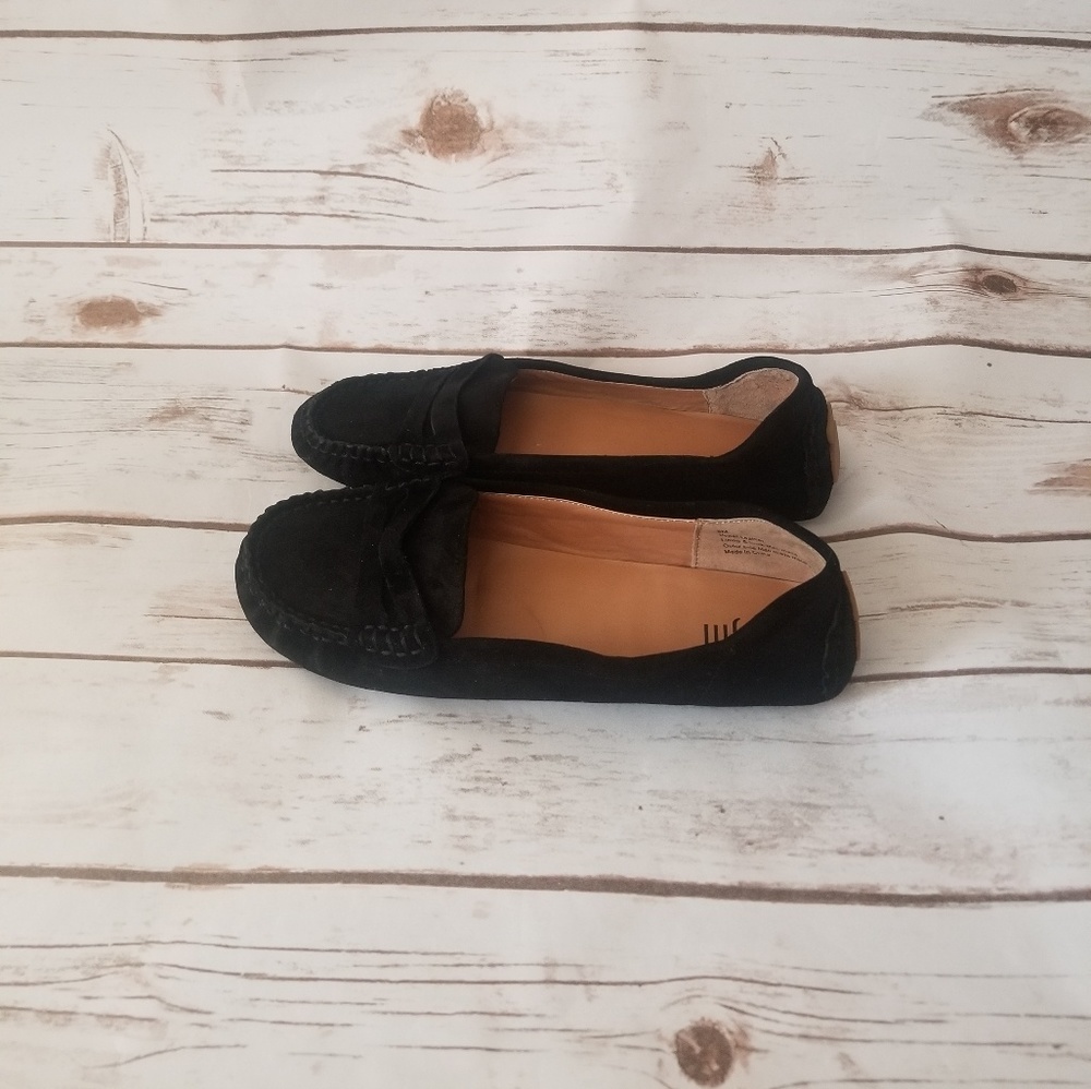 J Jill Black Suede Moccasin